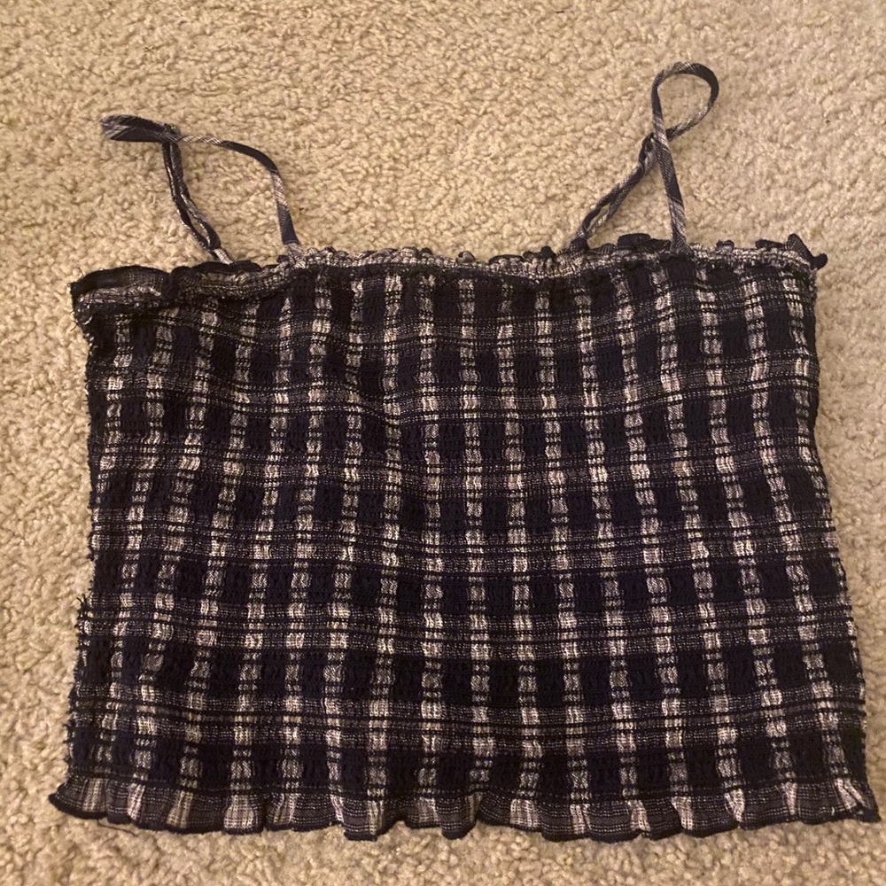NWT plaid crop top